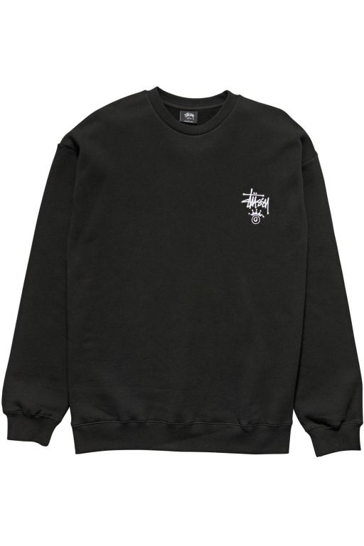 Stussy Mens Copyright Crown Crew Sweaters Black - SCAEX7243